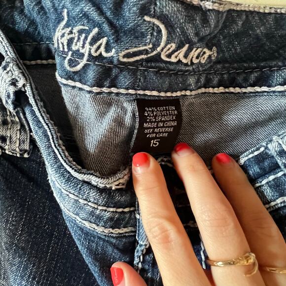 Ariya jeans Y2K jeweled size 15 - Picture 3 of 5